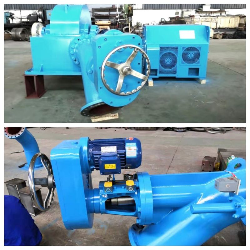 2000-10000kg Generador de turbina Turgo diseñado para la tasa de flujo 109 metros cúbicos por segundo Rango de potencia 500 kilovatios a 70 megavatios de producción de energía