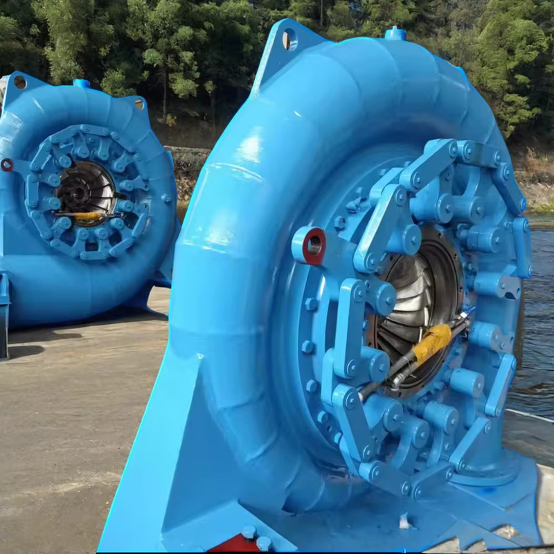 Generador de turbina hidroeléctrica de 100KW-3MW con válvula de mariposa y regulador de microcomputadora hidráulico de alto rendimiento