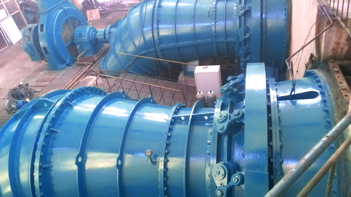 0.5 MW-20 MW de potencia de salida Generador de turbina Pelton con instalación horizontal y sistema de excitación estática