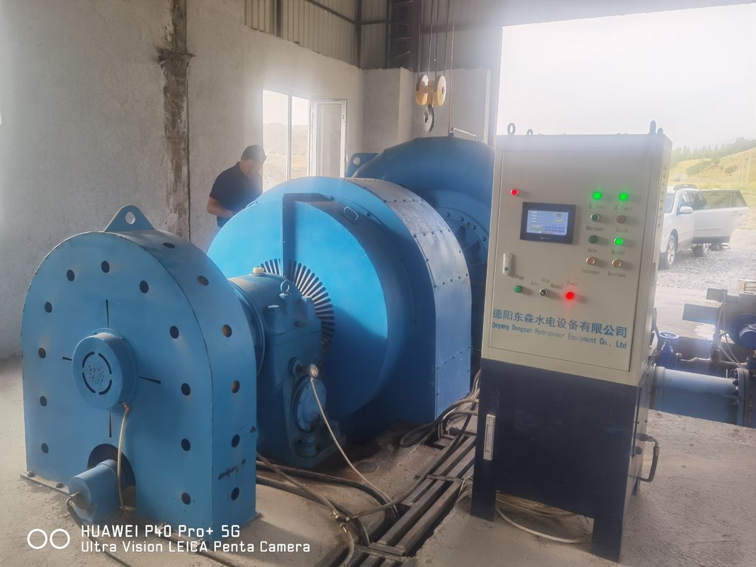 DN2250-3200mm Diámetro del tubo Francis Generador de turbina con sistema de control automático y refrigeración por aire/agua