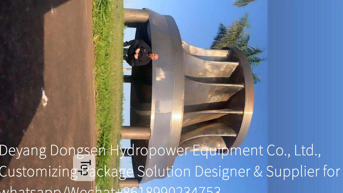 Corredor de turbina hidráulica de acero inoxidable de altura de cuchilla personalizado para la producción de energía duradera