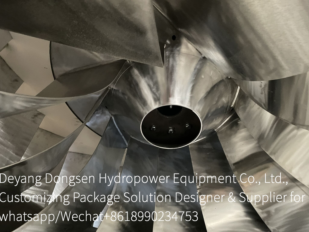 Turbina de energía hidroeléctrica de acero inoxidable para la producción de energía ecológica y sostenible