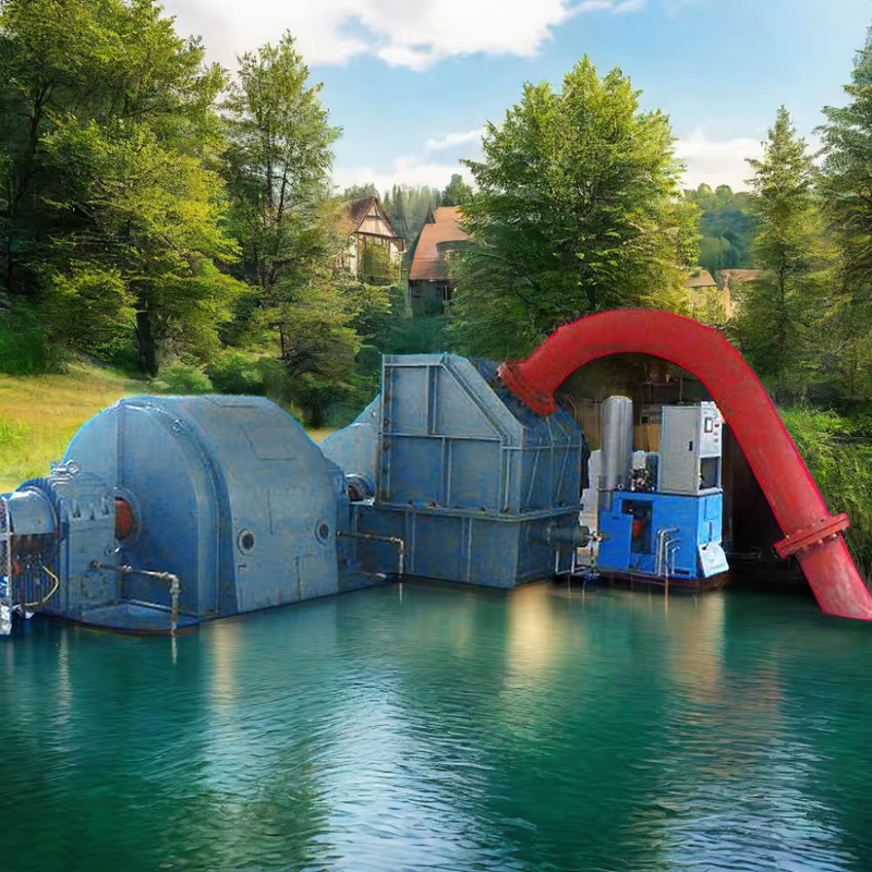 Generador de turbina de agua Pelton de alta cabeza personalizado Equipado con sistema de protección de control inteligente