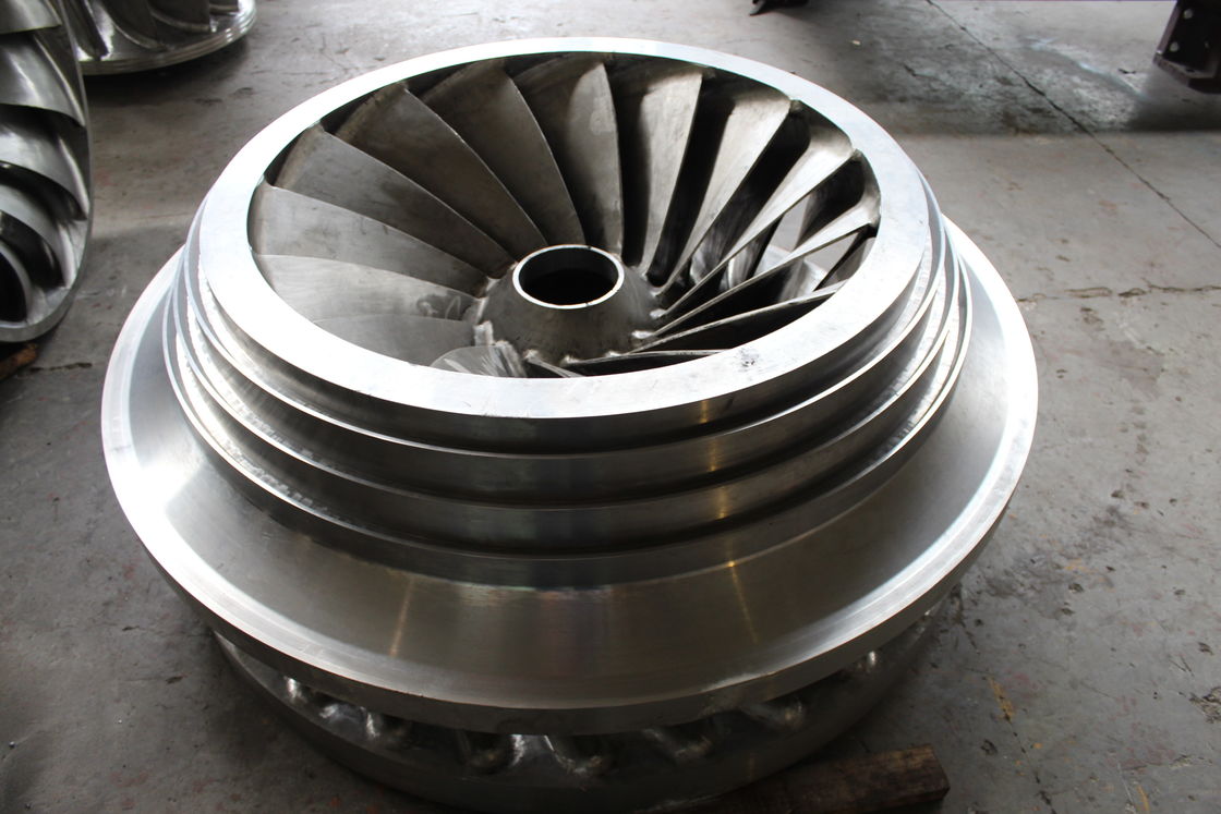 Método de instalación vertical Corredor de turbina hidráulica con presión de entrada de 10 MPa Capacidades de material de metales endurecidos