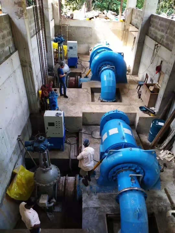 30-50 años de vida útil Turbina de agua de alta cabeza para velocidades de flujo de agua ajustables y diseño personalizable