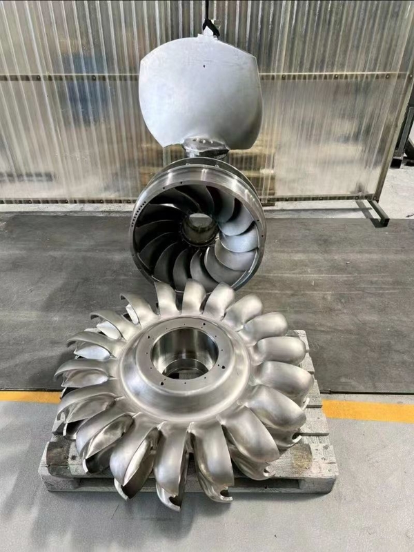 Francis Runner Turbina hidroeléctrica de ángulo de cuchilla para y presión de entrada de 10 MPa