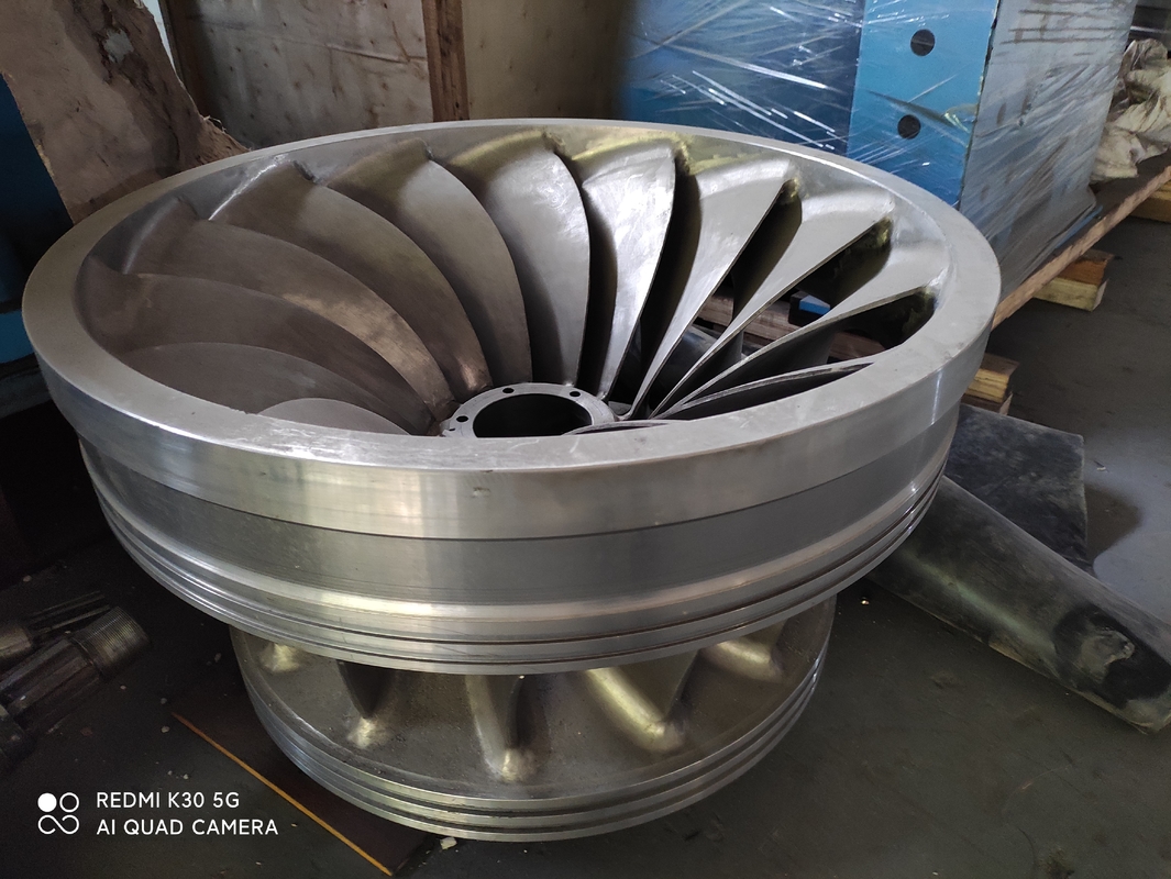 Francis Runner Turbina hidroeléctrica de ángulo de cuchilla para y presión de entrada de 10 MPa
