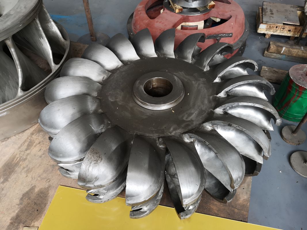 Diámetro de entrada personalizado 1-5 metros Corredor de turbina hidráulica con velocidad nominal del rotor 100 rpm 200 rpm 300 rpm 500 rpm 1000 rpm