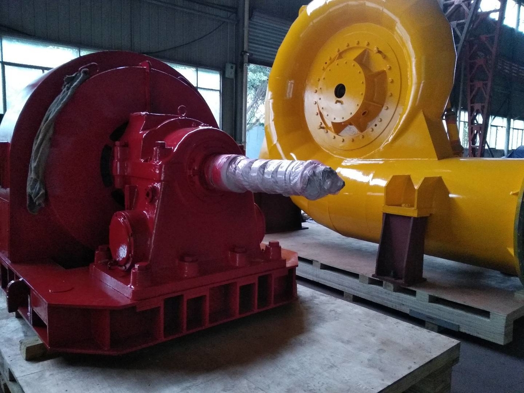 Cuchilla de aleación de aluminio Diseño horizontal o vertical Turbina hidroeléctrica para 100kw-20mw de eficiencia de rango de potencia
