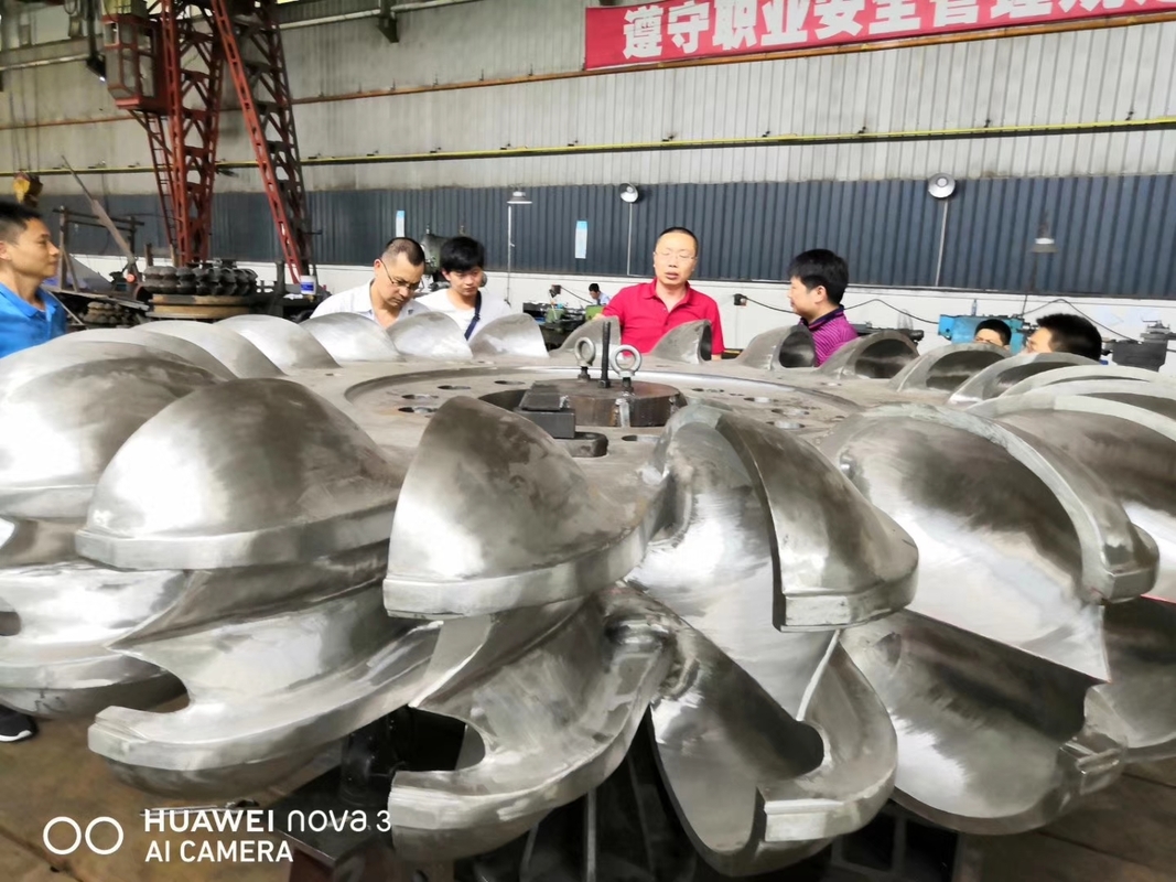 Stainless Steel Hydro Turbine Runner with 1-100 MW Rated Power and Customized Blade Width for Renewable Energy Projects