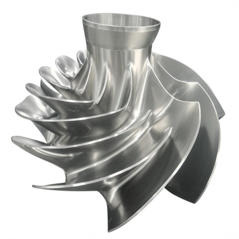 Rodete de turbina hidráulica con rango de velocidad de 150RPM-1000RPM, ancho de pala personalizado y diámetro de rodete de 0.5-10 metros