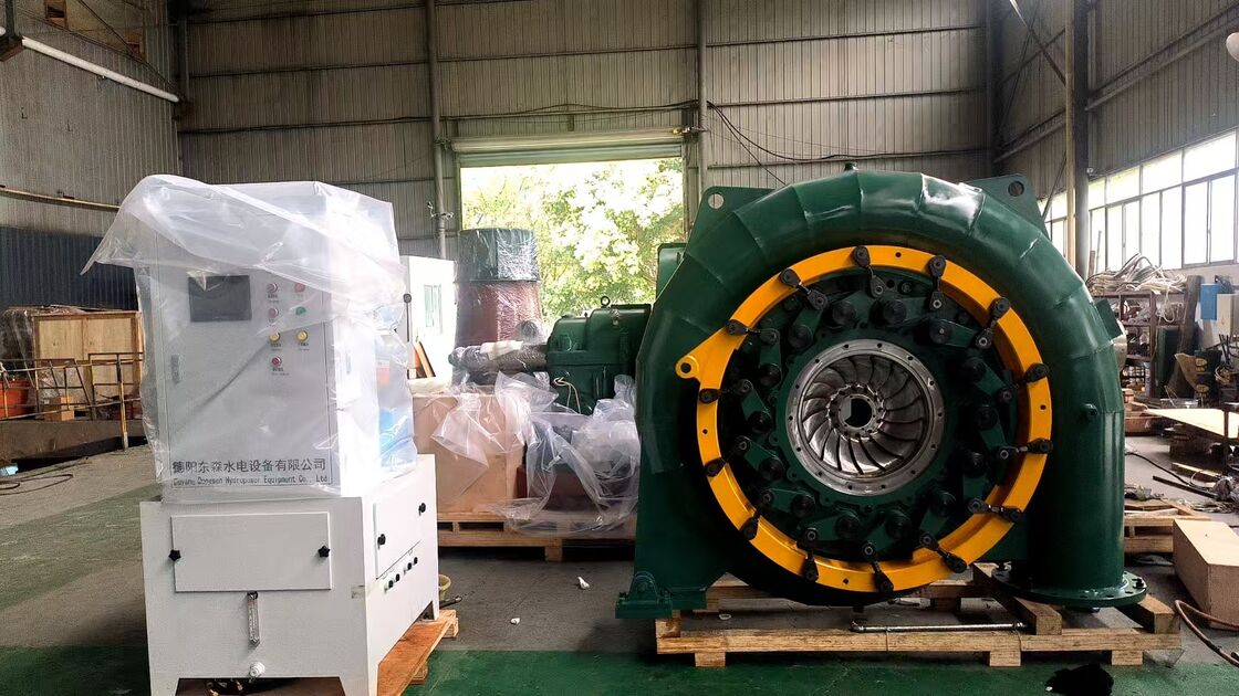 Generador de turbina Francis de 300 kW a 20 MW con una vida útil de 30 ~ 50 años y control automático del gobernador para plantas hidroeléctricas