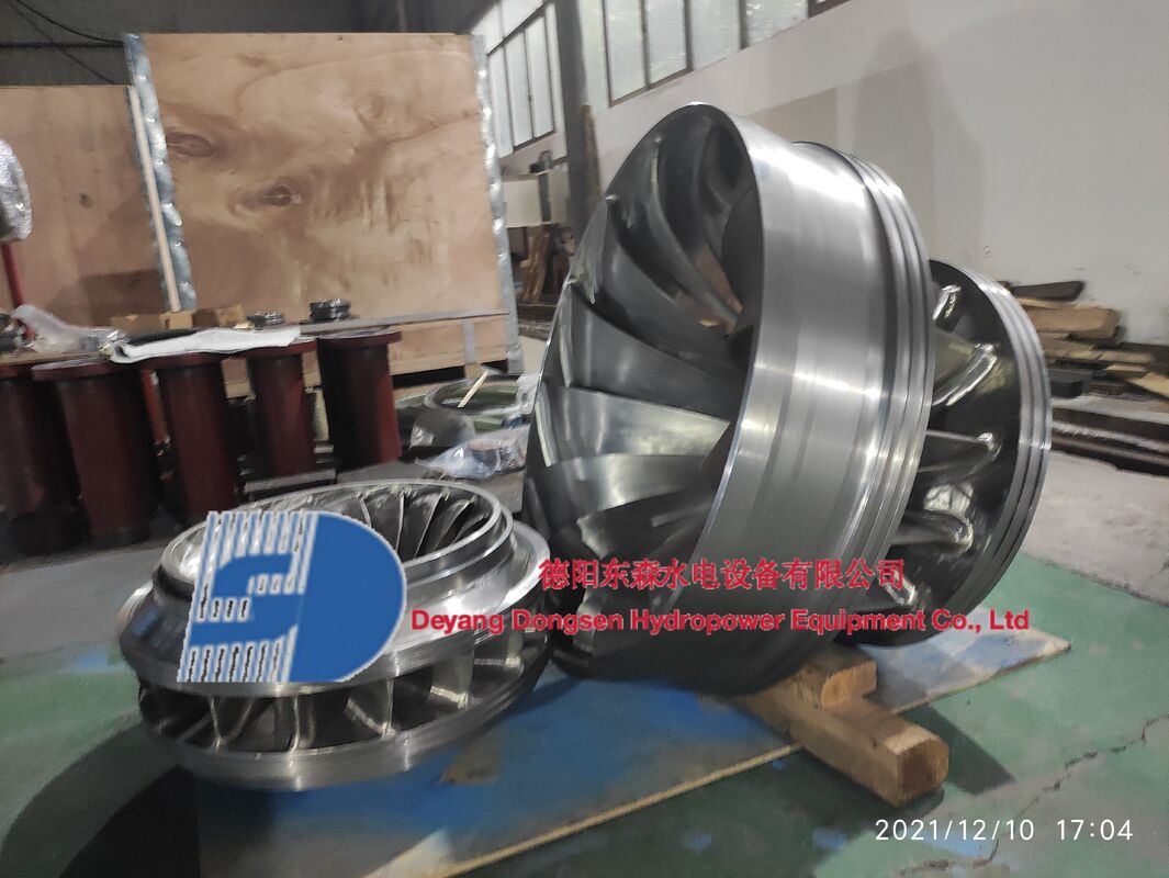 Corredor de turbina hidráulica de acero inoxidable con dimensiones de cuchillas personalizables para aplicaciones hidroeléctricas de 1 a 10 MW
