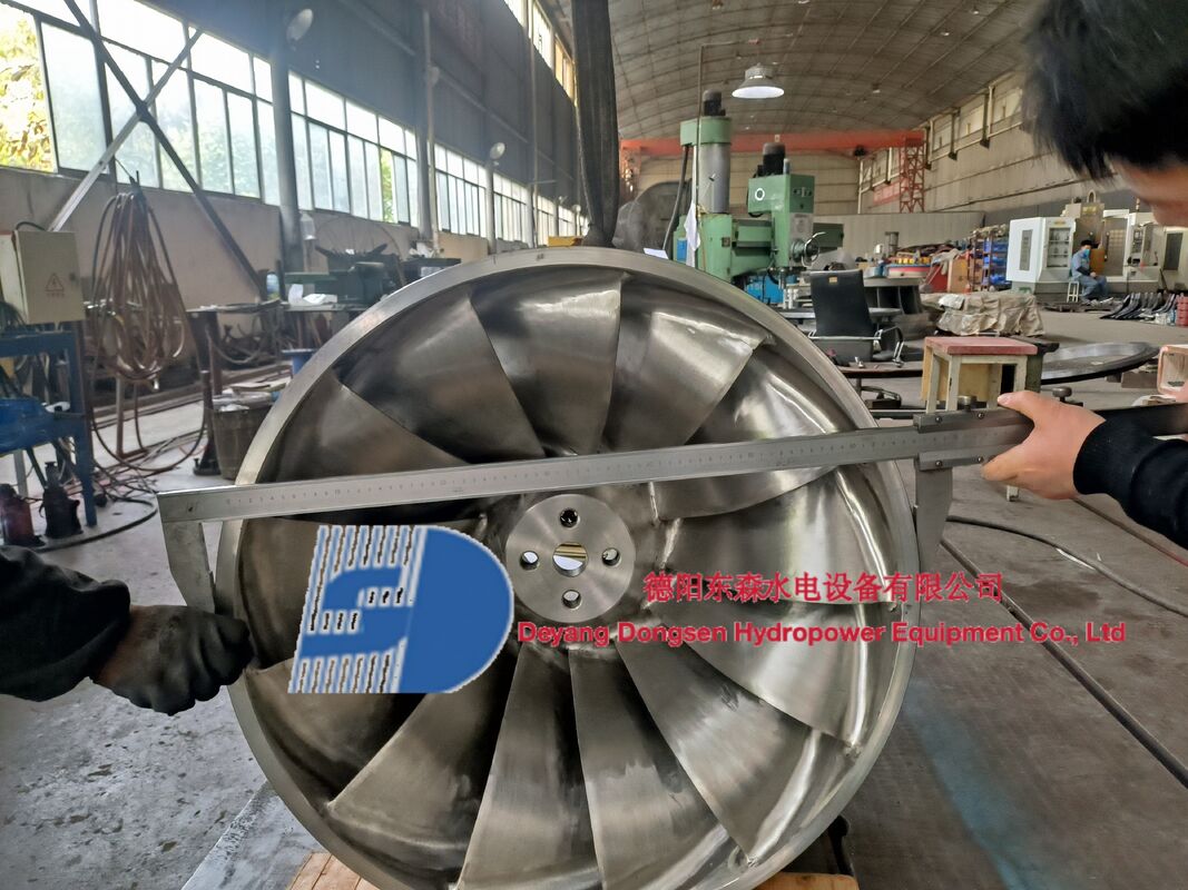 Corredor de turbina hidráulica de acero inoxidable con dimensiones de cuchillas personalizables para aplicaciones hidroeléctricas de 1 a 10 MW