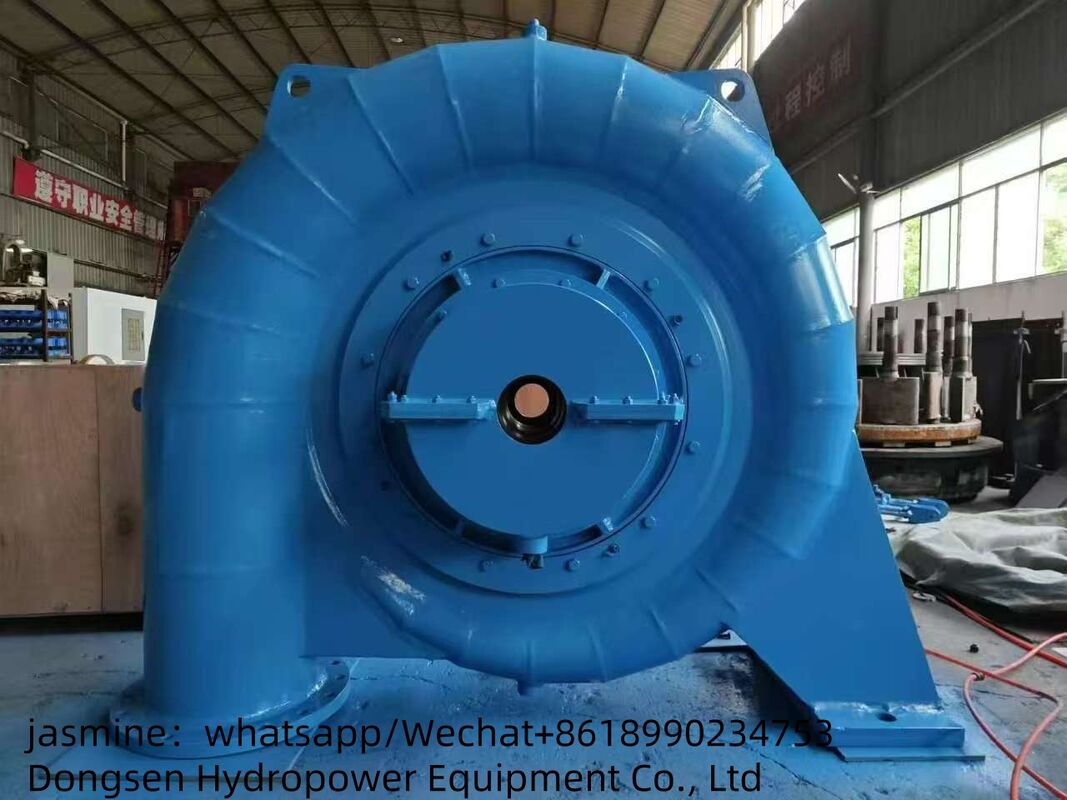Generador de turbina hidráulica Francis de rango de velocidad de 150 RPM y 1000 RPM que admite flujo de 3,21 a 14,9 M³ de producción de energía sostenible
