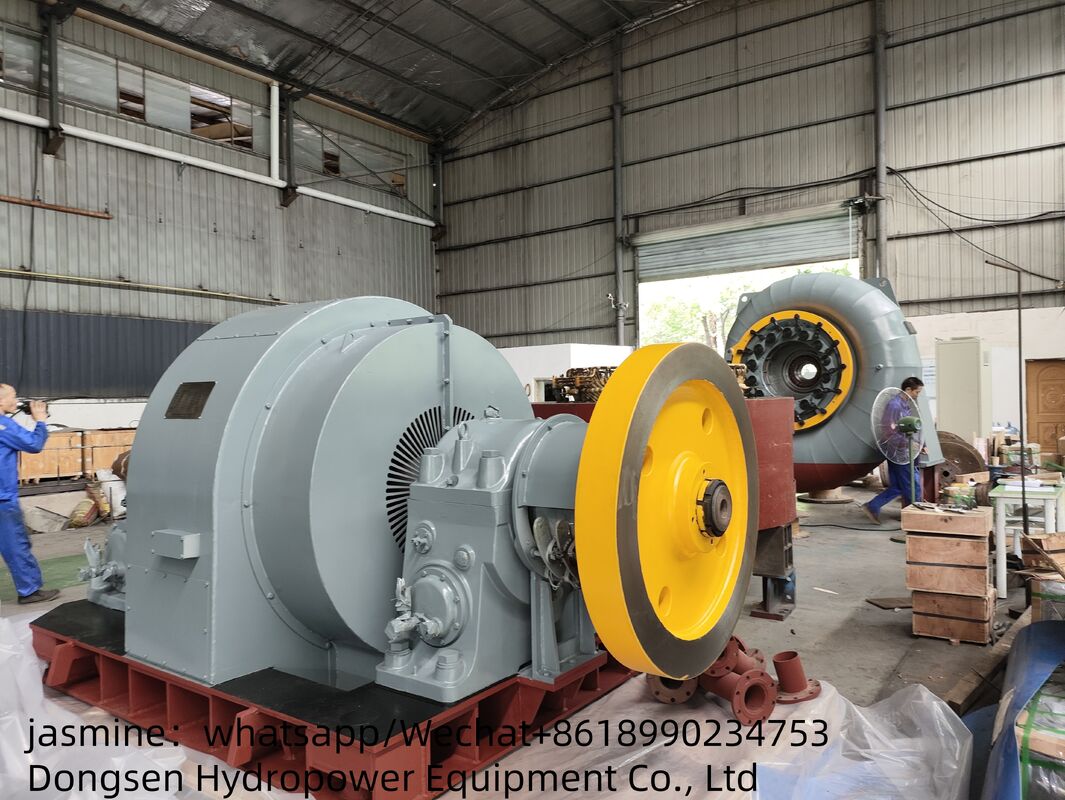Modo de control automático Generador de turbina de agua Francis Equipo de energía hidroeléctrica duradero para proyectos de energía renovable
