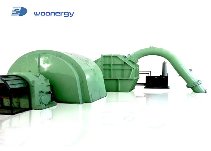 0.5 MW-20 MW de potencia de salida Generador de turbina Pelton con instalación horizontal y sistema de excitación estática