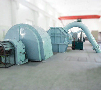 Turbina Pelton de cabezal alto de 200 mm de diámetro que incluye sistema de excitación estática o sin escobillas diseñada para energía hidroeléctrica