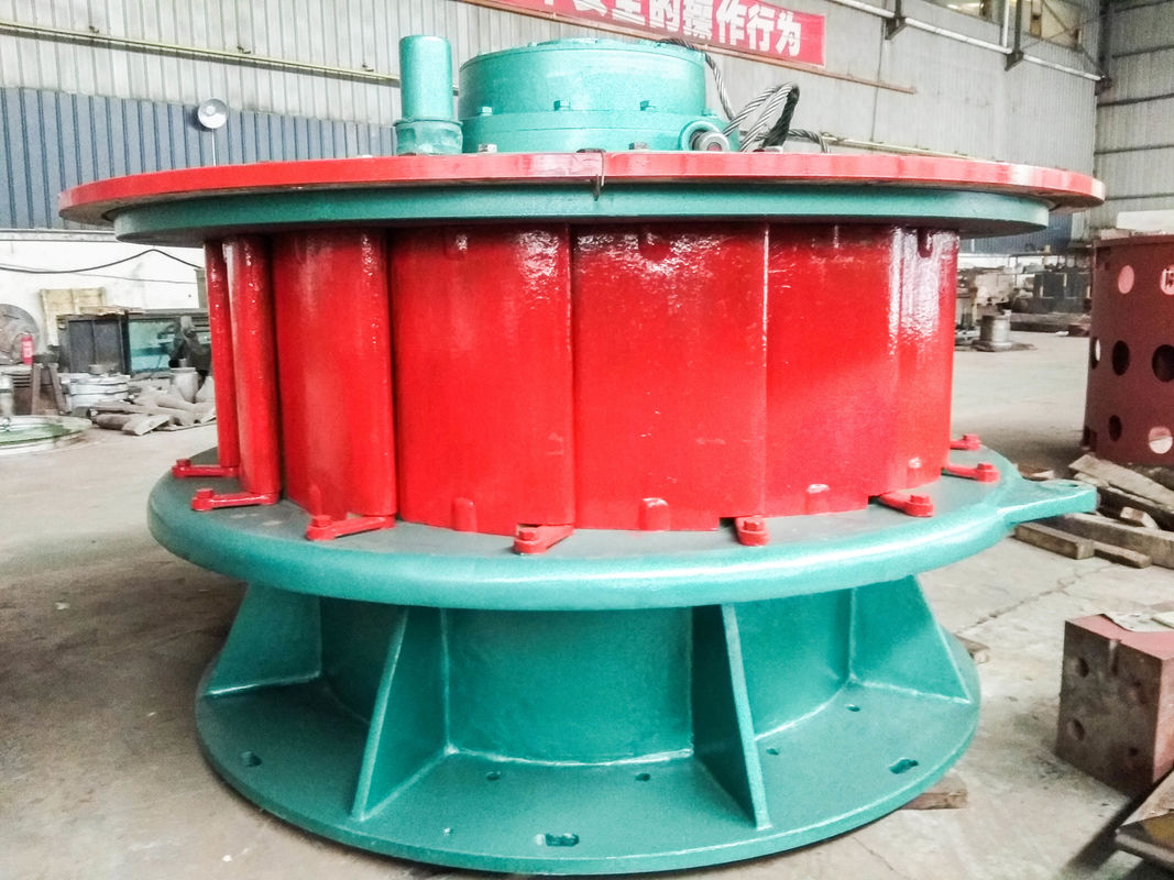 2000-10000kg Generador de turbina Turgo diseñado para la tasa de flujo 109 metros cúbicos por segundo Rango de potencia 500 kilovatios a 70 megavatios de producción de energía