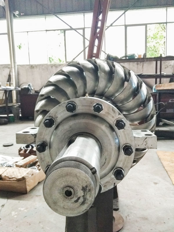 Generador de turbina turbo de 3 fases diseñado para un caudal de diseño de 0,744 M3 a 1,176 M3 y una eficiencia de hasta un 87 por ciento Solución de energía