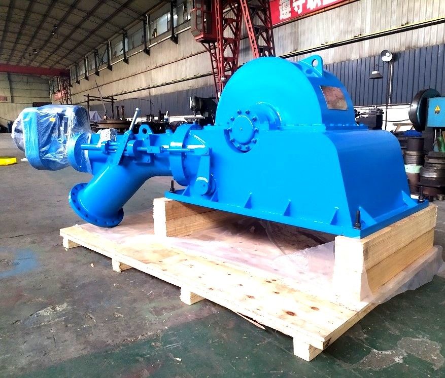 Turgo Turbine Generator with 220/380V Voltage Carbon Steel Volute and Synchronous Alternator for Hydroelectric Power