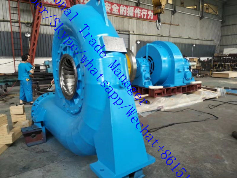 Generador de turbina hidráulica Francis de rango de velocidad de 150 RPM y 1000 RPM que admite flujo de 3,21 a 14,9 M³ de producción de energía sostenible