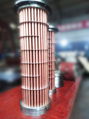 Exchanger de calor de refrigeración de agua de tubo de cobre refrigeración de aire para unidades de turbina hidráulica
