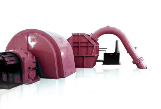 Generador de turbina Pelton personalizado de alta cabeza con una alta eficiencia del 88-96%
