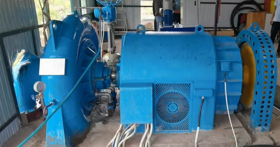 Cabeza de agua 5m-500m Generador de turbina hidroeléctrica con acero y capacidad 200kw-20mw