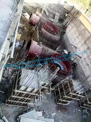 Velocidad nominal de 450-1000 RPM Generador de turbina Francis para rendimiento vertical u horizontal