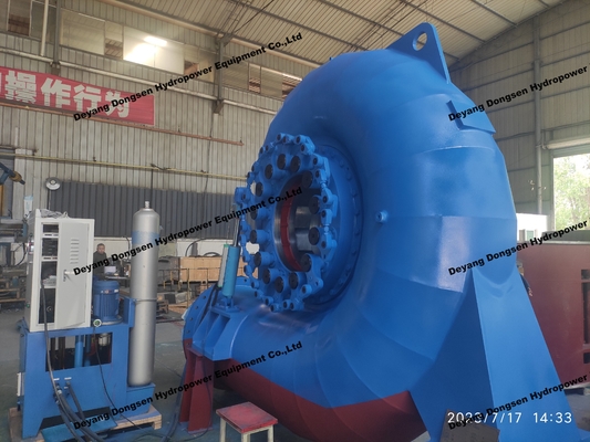Control automático Francis Generador de turbina con cabeza de agua nominal 20m-300M / Eficiencia nominal 90%-96%