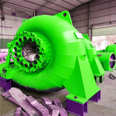 Turbina hidráulica Francis de acero / acero inoxidable diseñada para la cabeza de agua Rango de 5m-500m