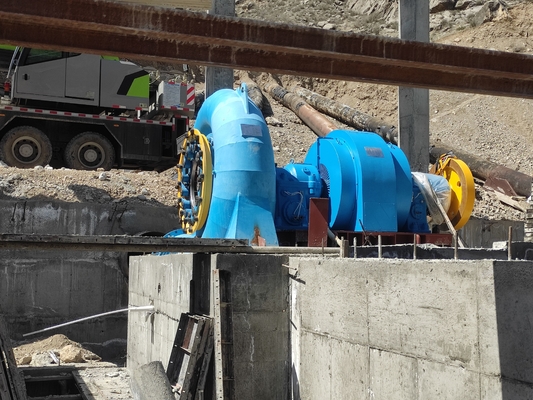 Acero Acero inoxidable Turbina de agua de alta altura Durabilidad para 5m-500m de cabeza de agua