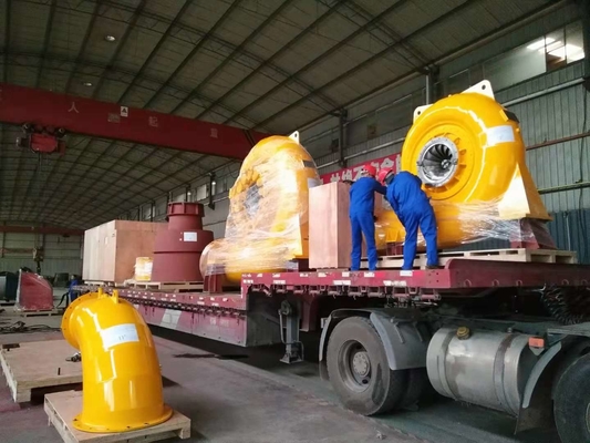 Generador de turbina de agua 300KW-20MW Potencia de salida Excitación sin escobillas Instalación vertical Velocidad 300-3000rpm