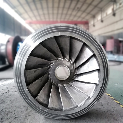 Velocidad pulida de la hoja del corredor de la turbina hidráulica ángulo de la hoja ajustable y personalizado / altura