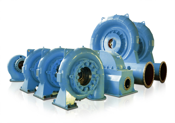 Generador de turbina de agua sin escobillas vertical/horizontal con velocidad de 450-1000 rpm y alta eficiencia