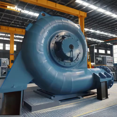 Turbina de agua de cabeza alta con a RPM 450-1000rpm y cabeza de agua 5m-500m