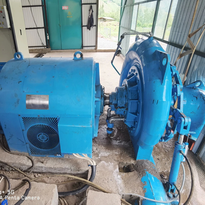 500-1000 RPM Turbina de agua de cabeza alta para generación de energía de 50 Hz/60 Hz