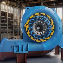 Generador de turbina de modo de excitación de silicio estático para interiores / exteriores con voltaje nominal de 220V-690V