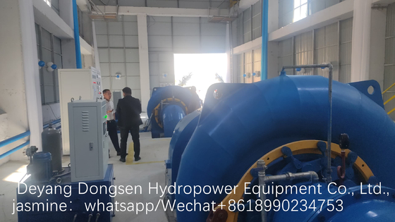 Generador de turbina Francis vertical u horizontal de acero inoxidable con una potencia nominal de 300 kW a 20 MW