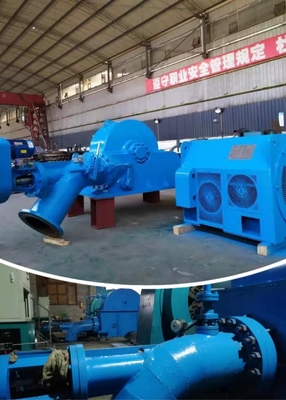 Equipo de energía hidroeléctrica Turbo turbina Generador de turbina de agua 5t-20t Cabeza nominal 50-400m