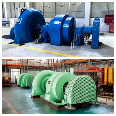 Generador de turbina Francis personalizado con equipo eléctrico Microgubernador para planta hidroeléctrica