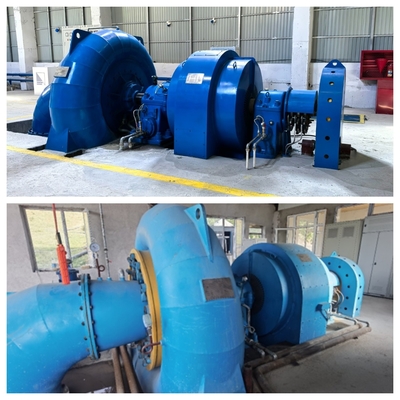 Turbina de agua de cabeza alta / generador de turbina Francis para cabezas de agua 5m-500m