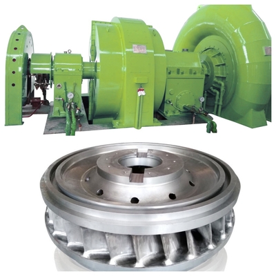 Velocidad nominal de 450-2000 RPM Francis Generador de turbina hidráulica Modo de instalación vertical u horizontal