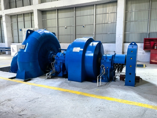 DN2250-3200mm Diámetro del tubo Francis Generador de turbina con sistema de control automático y refrigeración por aire/agua