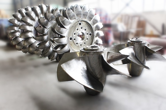 Diámetro de entrada personalizado 1-5 metros Corredor de turbina hidráulica con velocidad nominal del rotor 100 rpm 200 rpm 300 rpm 500 rpm 1000 rpm