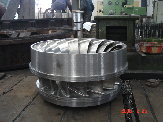 Turbina hidroeléctrica con ángulo de cuchilla ajustable para una presión de entrada de 10 MPa