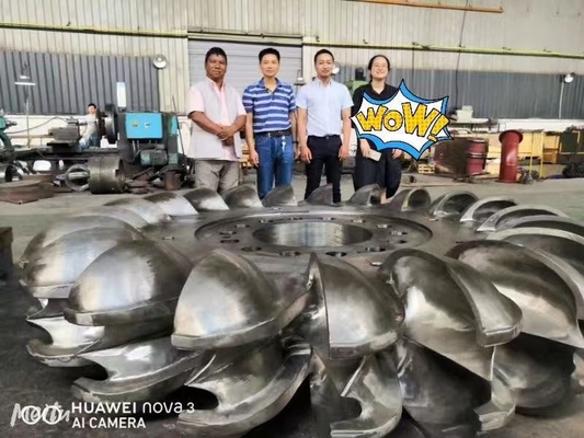 Corredor de turbina hidráulica tipo cuchilla fija o ajustable para centrales hidroeléctricas