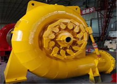 Francisco - tipo generador de turbina del agua de 500kw en color amarillo de la central hidroeléctrica
