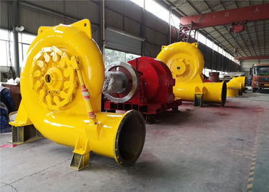 Francisco - tipo generador de turbina del agua de 500kw en color amarillo de la central hidroeléctrica